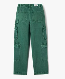 Jean coloré coupe Cargo Straight fille - Camps United
